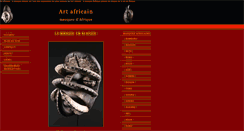 Desktop Screenshot of masque-africain.com