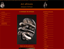 Tablet Screenshot of masque-africain.com